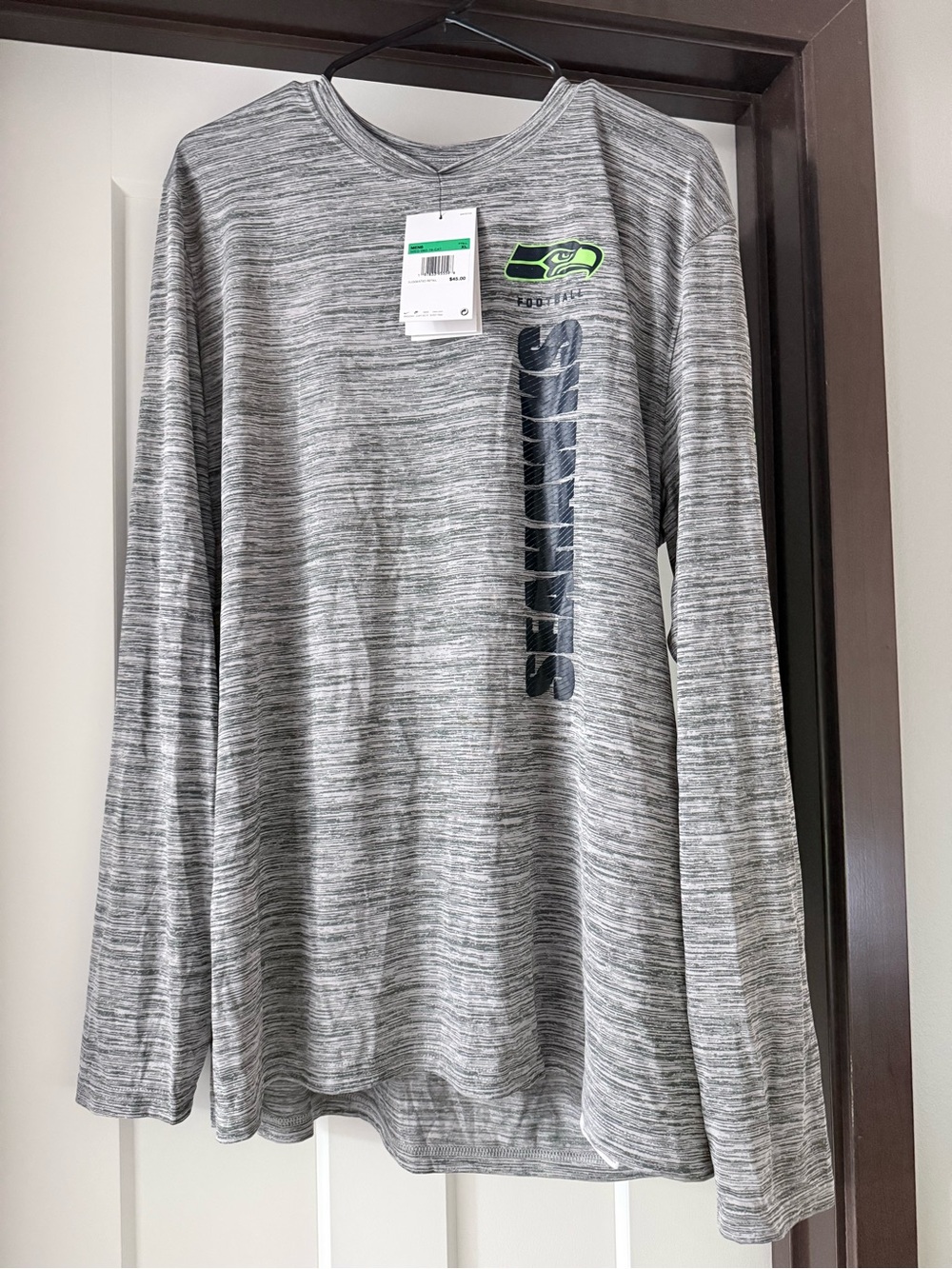 Gray Heather Long-Sleeve Performance Tee